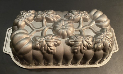 NORDIC WARE Pumpkin Loaf Bread Pan 1 lb Harvest Leaves Vines Pumpkin Patch USA | eBay US