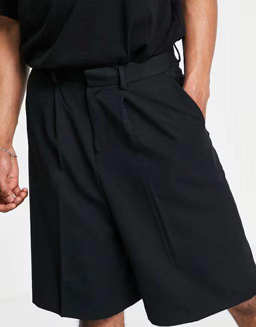 ASOS DESIGN bermuda short in black | ASOS (Global)