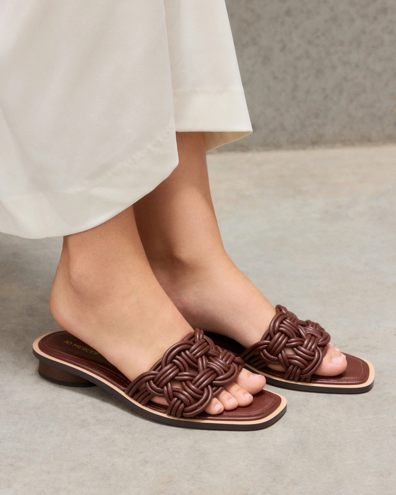 CORTA FLAT SANDALS PECAN LEATHER | Jo Mercer (AU)