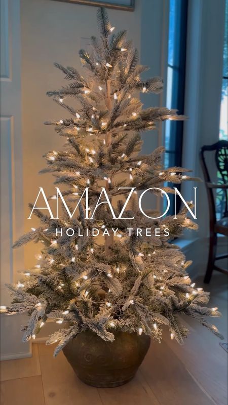 Amazon holiday trees perfect for decorating a tabletop, an empty corner, and my living room Christmas tree that is great for 9’ 

#LTKhome #LTKVideo #LTKHoliday