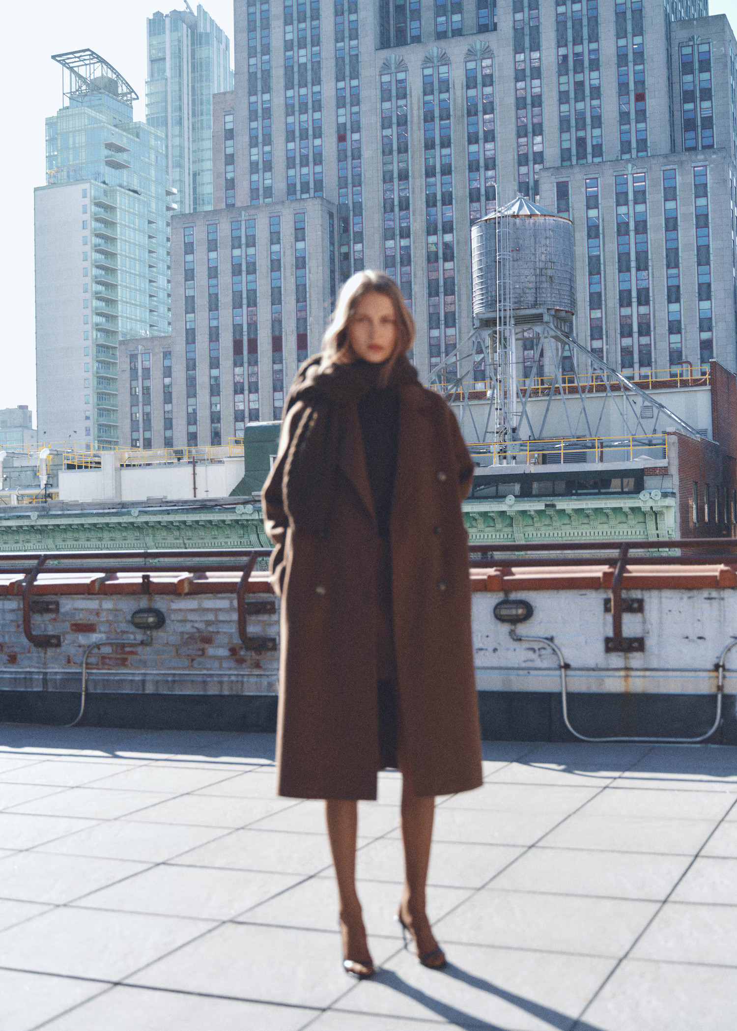 Handmade oversized wool coat | MANGO (UK)