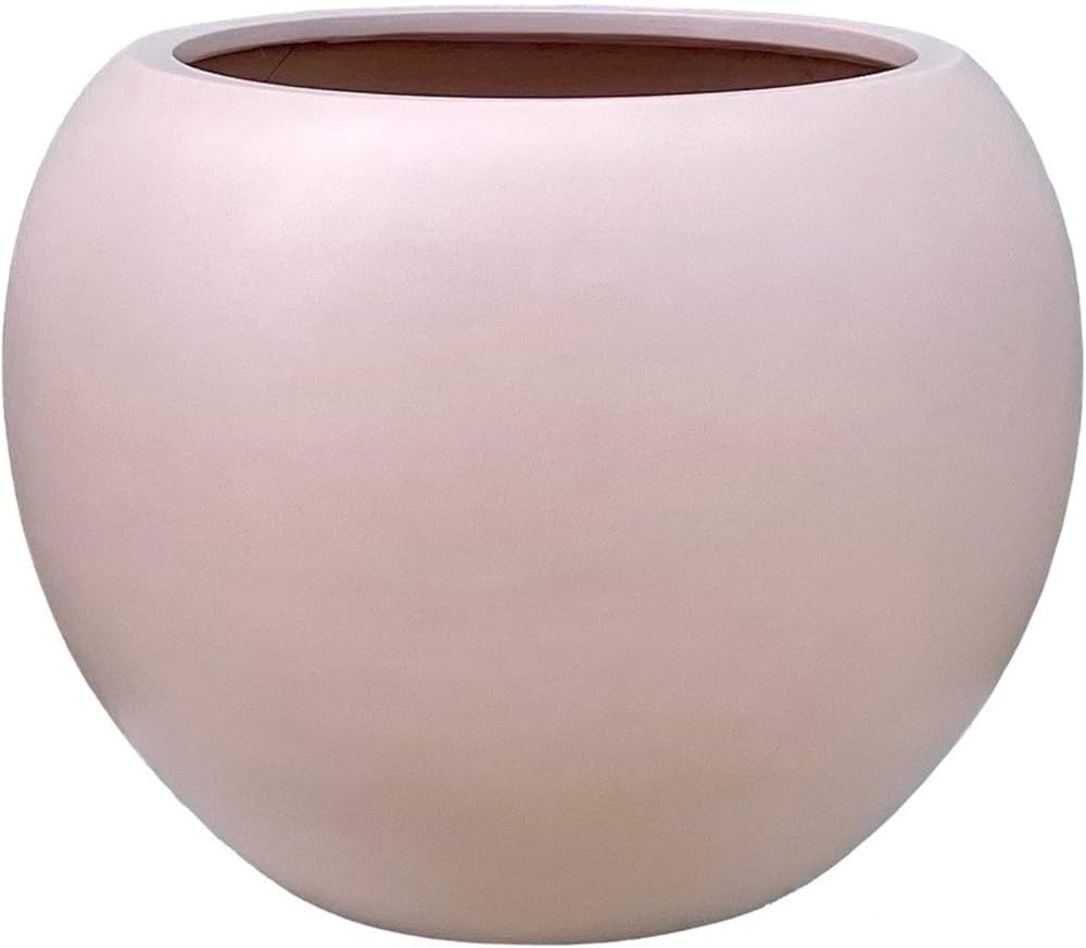 DTY Signature Mount Sherman 1-Piece Fiberstone Planter for Indoor/Outdoor, Terracotta Pink, 17" H... | Amazon (US)