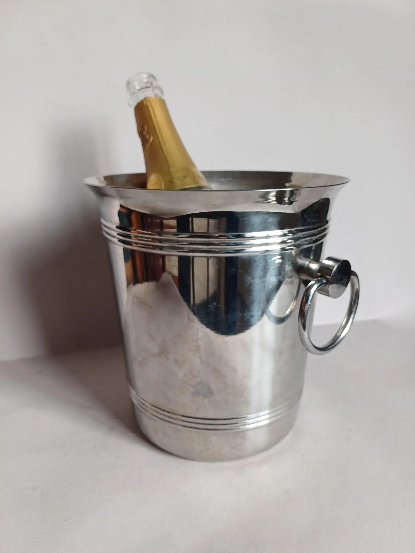 A Lovely Classic Vintage Silver Coloured, Metal Inox, Stainless Steel, Champagne Bucket, Wine Coo... | Etsy (US)