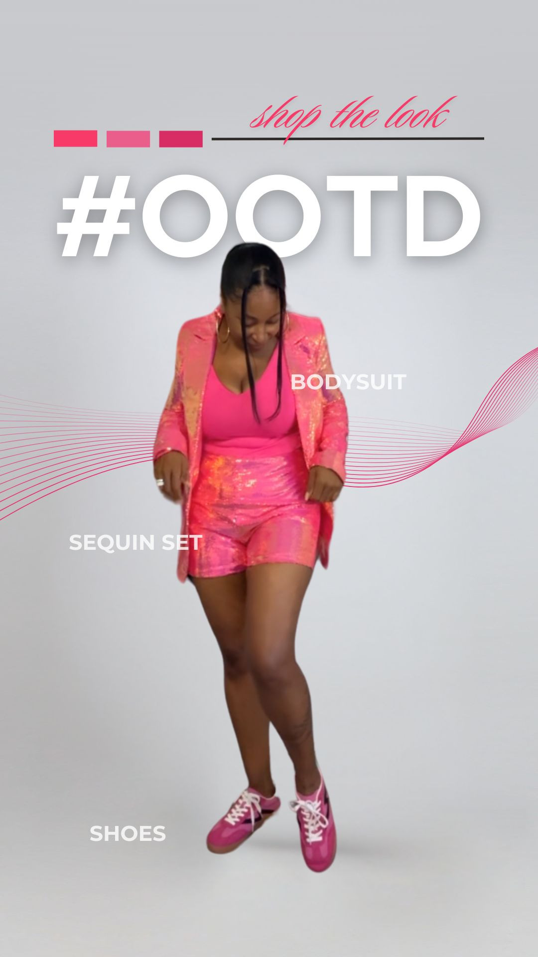 Serving bold energy in this hot pink sequin set 💖 Perfect for when you want to shine without saying a word!
💗 Bodysuit – comfy & cute
💗 Sequin Set – blazer + shorts combo for the win
💗 Sneakers – because style should never hurt your feet

Tap the link in bio to shop this full #OOTD on my LTK page 🔥
#ShopMyStyle #LTKStyle #BlackGirlStyle #SequinSeason #OOTDInspo #BoldFashion #FashionistaVibes 

 

#LTKOver40 #LTKStyleTip #LTKBeauty