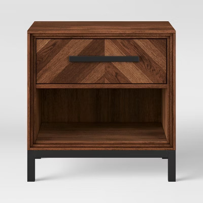 Rochester Parquet Nightstand Brown - Threshold™ | Target