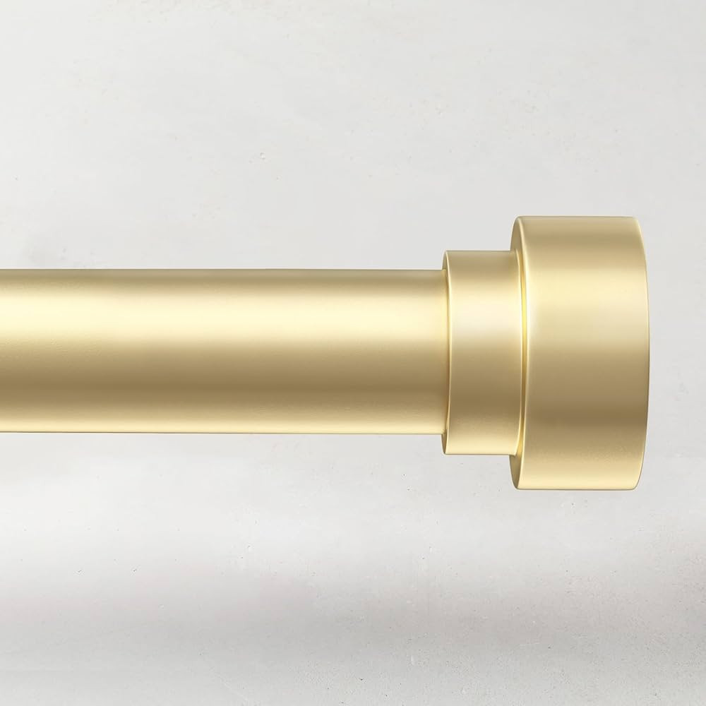Curtain Rods for Windows 32 to 45, 1 Inch Diameter Adjustable Gold Curtain Rod, Heavy Duty Long W... | Amazon (US)