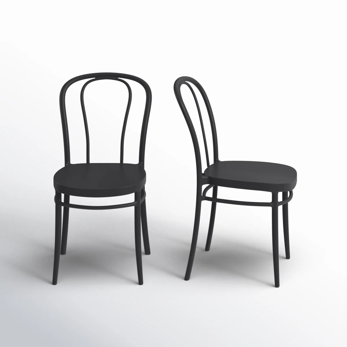 Farrah Outdoor Stacking Dining Side Chair (Set of 2) | Wayfair North America