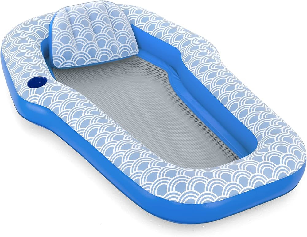 Bestway H2OGO! Deluxe Comfort Plush Pool Floats | Singe and Double Lounges and Loungers for Adult... | Amazon (US)