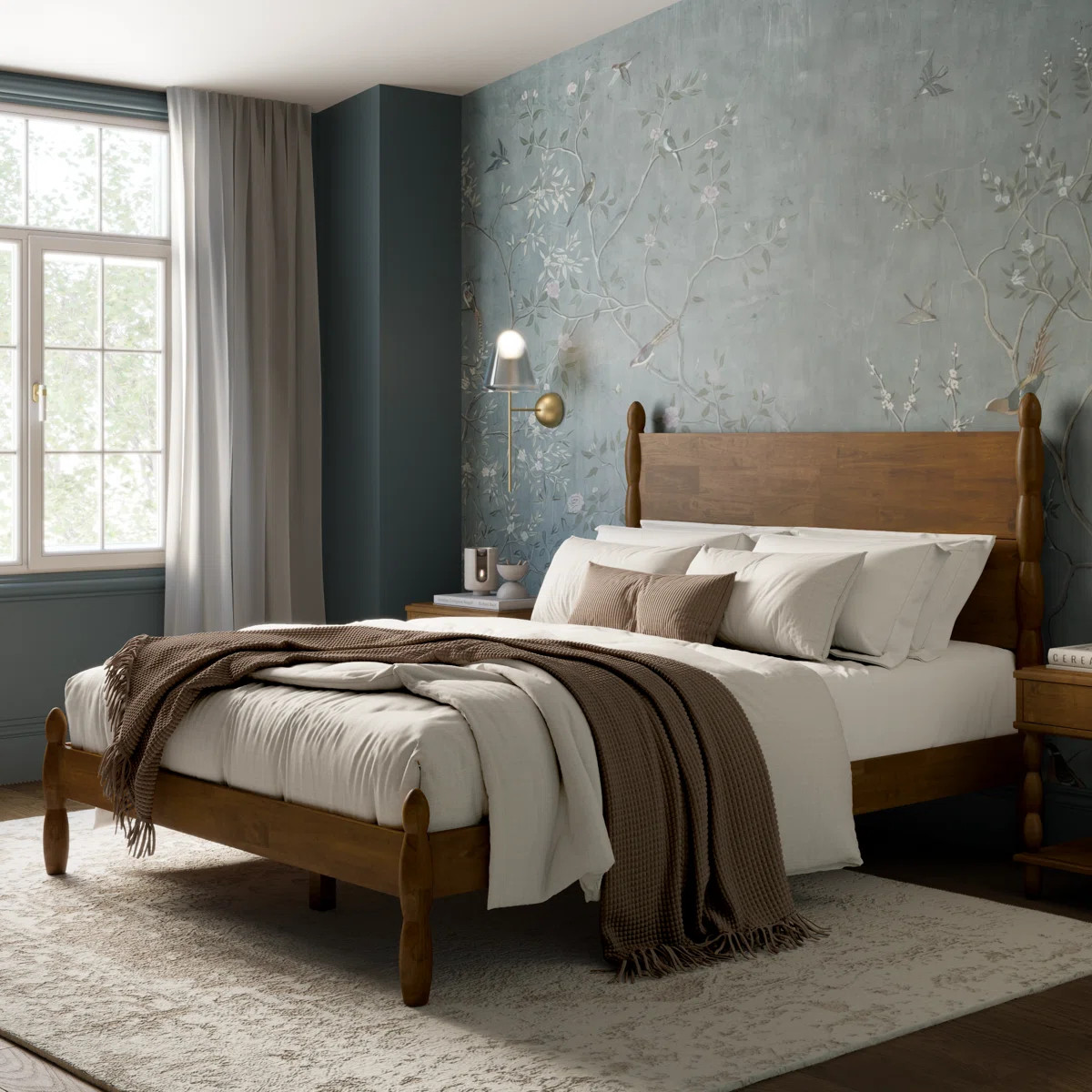 A timeless take on classic woodworking, this solid wood platform bed brings warmth and character ... | Wayfair North America