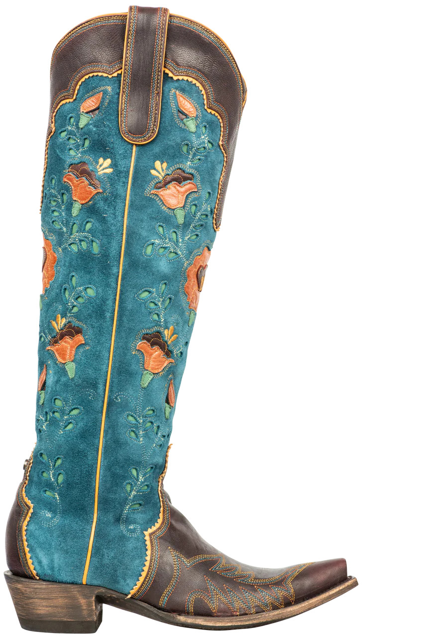 Double D Ranch by Old Gringo Teal Tenderfoot Tilly Cowgirl Boots | Pinto Ranch | Pinto Ranch