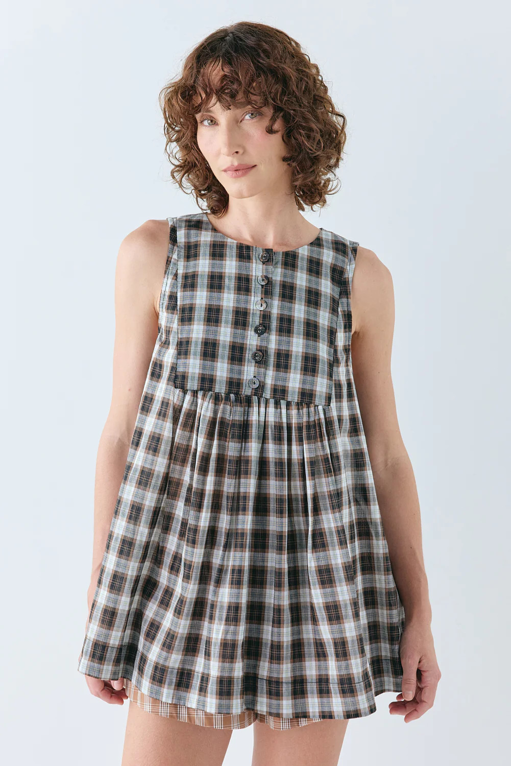 Juliet Tunic Top Check | VRG Grl