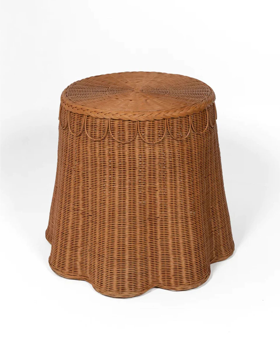 Adeline Rattan Side Table | Sharland England by Louise Roe | Sharland England