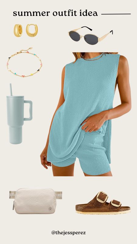 Simple summer outfit idea! 

Amazon fashion | Amazon finds | Birkenstock | lookalikes | summer style | mom outfit | looks for less 

#LTKFindsUnder100 #LTKFindsUnder50 #LTKSeasonal