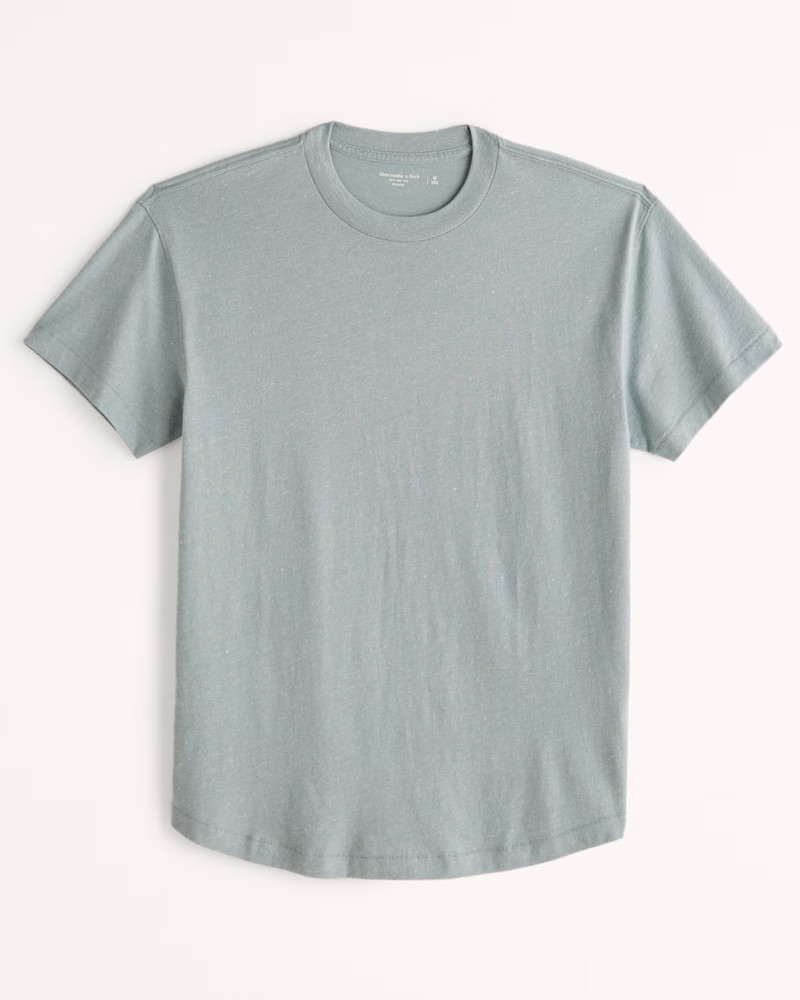 Relaxed Curved Hem Tee | Abercrombie & Fitch (US)