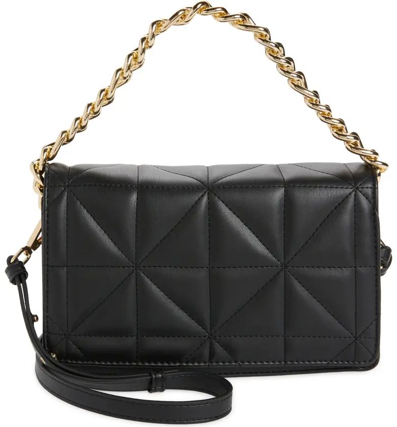 Topshop Cali Quilted Chain Faux Leather Crossbody Bag | Nordstrom | Nordstrom