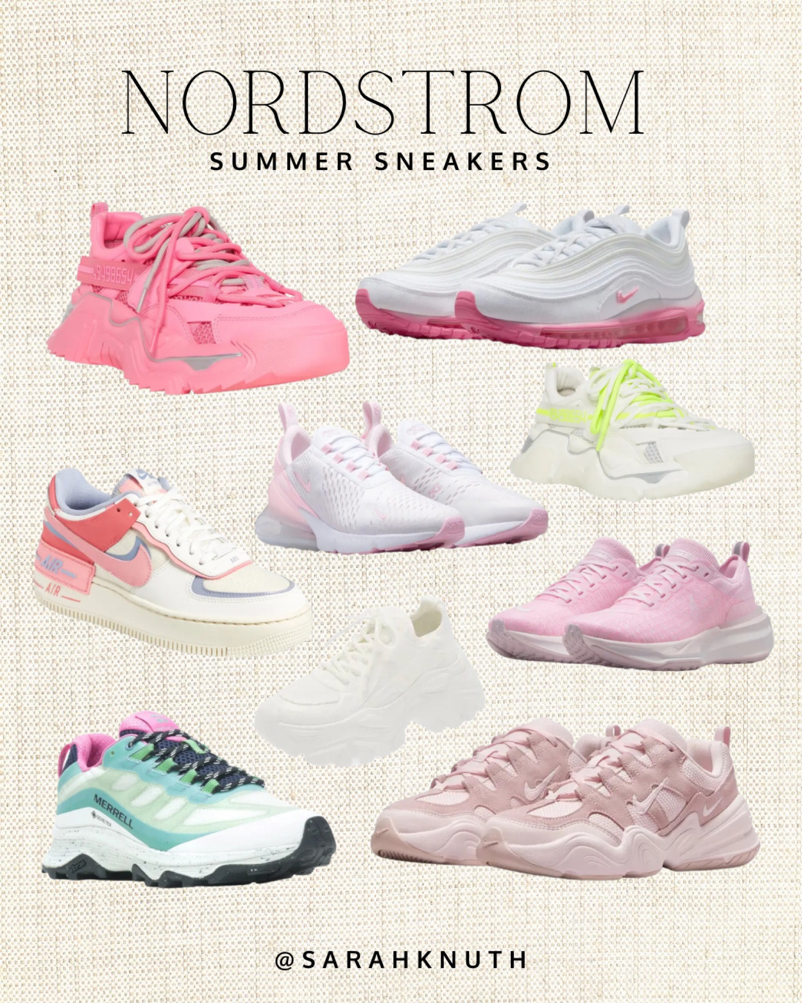 nordstrom pink sneakers