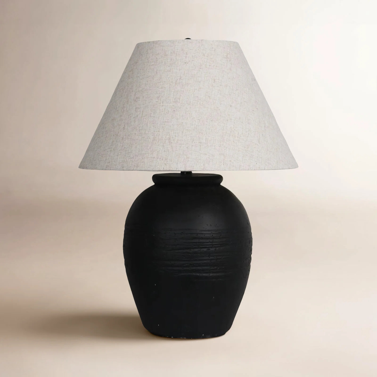 Latitude Run® 27" Artisan Jug Table Lamp Tapered Shade | Birch Lane