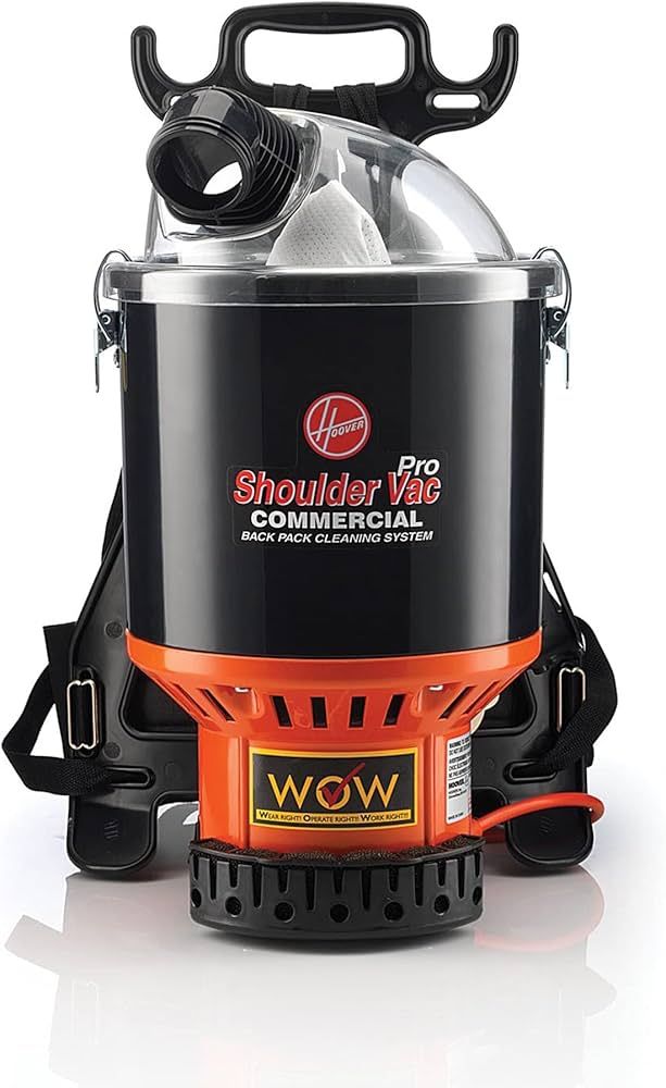 Hoover Commercial Shoulder Vac Pro Backpack Bagged Vacuum Cleaner, with HEPA Media Filter, Lightw... | Amazon (US)