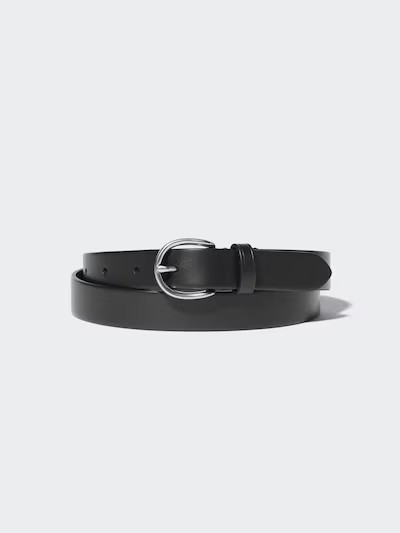 Italian Oiled Leather Narrow Belt | UNIQLO (US)