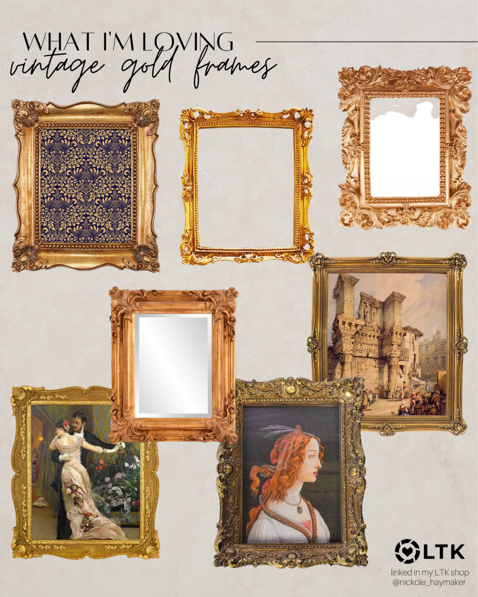 Y’all asked about my gold frames from my Grandma in our house - here are some similar ones. 

#LTKhome #LTKHoliday #LTKSeasonal