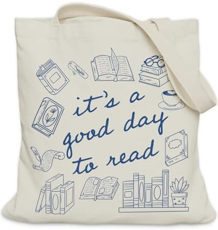 Book Lovers Gifts Tote Bag for Bookish Readers, Aesthetic Book Tote Bag for Librarian Teacher, Me... | Amazon (US)