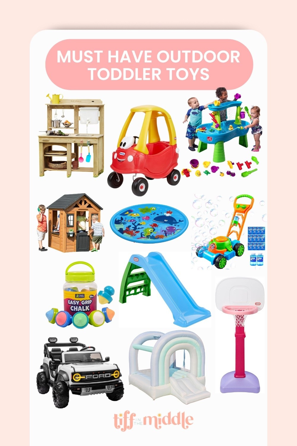 
⸻

**Outdoor toddler toy faves!**☀️
These have been our most-used toys for backyard play — water, bubbles, pretend play, and more. Perfect for keeping littles busy and happy this summer! Everything is linked for easy shopping 💛

#LTKkids #LTKsummer #ToddlerToys #OutdoorPlay #BackyardFun #MomLife #PlaytimeFavorites

#LTKKids #LTKFamily #LTKHome