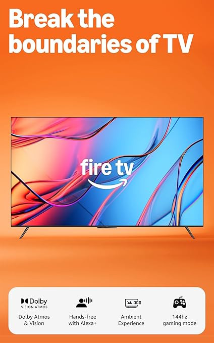 Amazon Fire TV 65" Omni Mini-LED Series, QLED 4K UHD smart TV, Dolby Vision IQ, 144hz gaming mode... | Amazon (US)