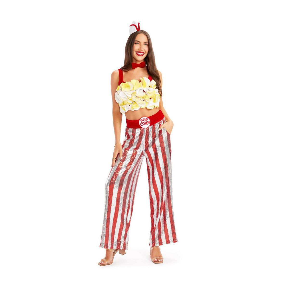 Tipsy Elves Women's Popcorn Halloween Costume - Funny 2-Piece Costumes for Women - Size - Small | Target