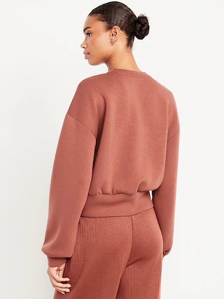 Bounce Fleece Twist-Front Top | Old Navy (US)