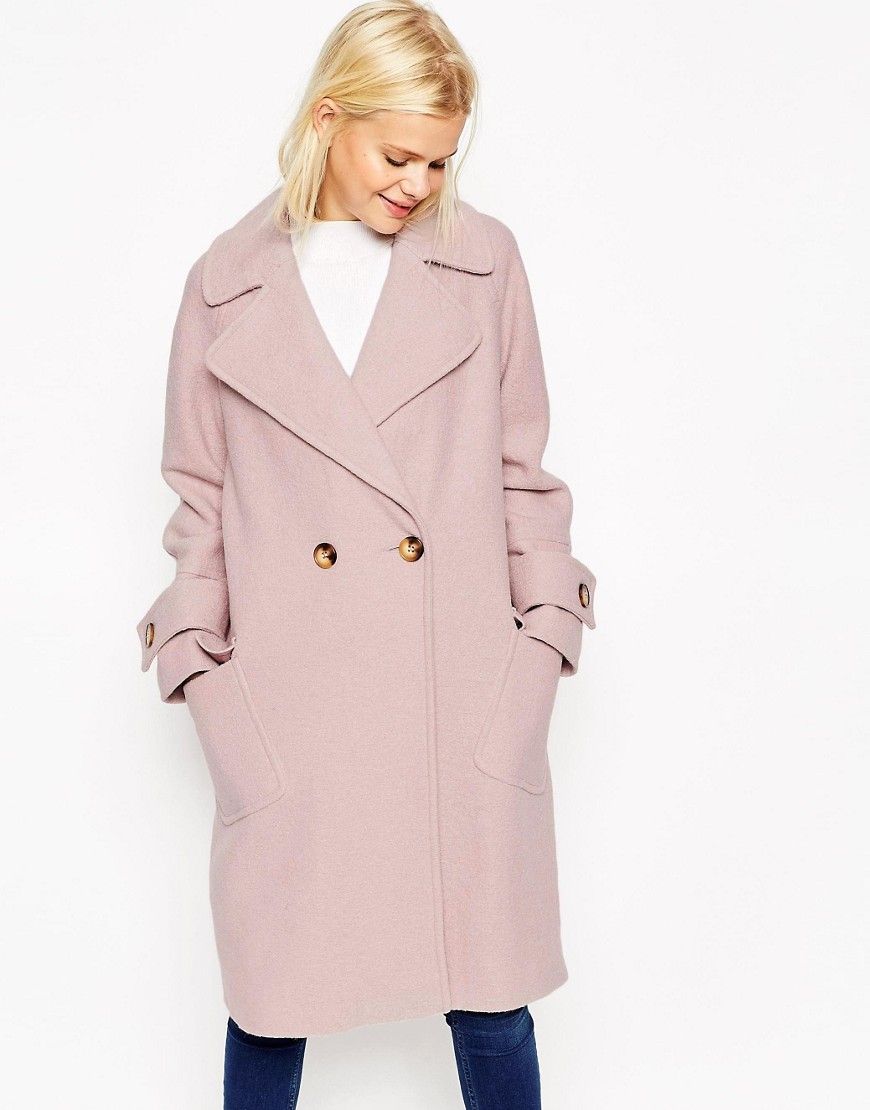 ASOS Coat in Oversized Fit with Patch Pockets | ASOS UK