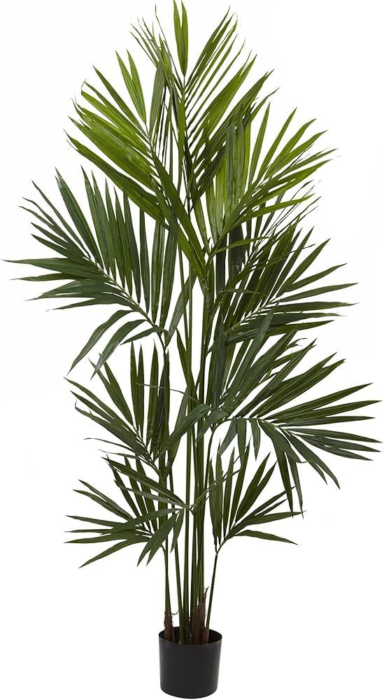 Nearly Natural 5462 Kentia Palm Silk Tree, 7',Green | Amazon (US)