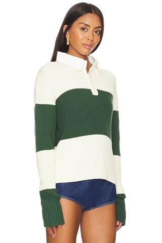 Prince Rugby Top in Moss Stripe | Revolve Clothing (Global)