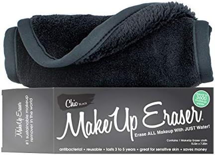 Makeup Eraser The Original Erase All Makeup With Just Water, Standard, Black, 1 Count | Amazon (US)