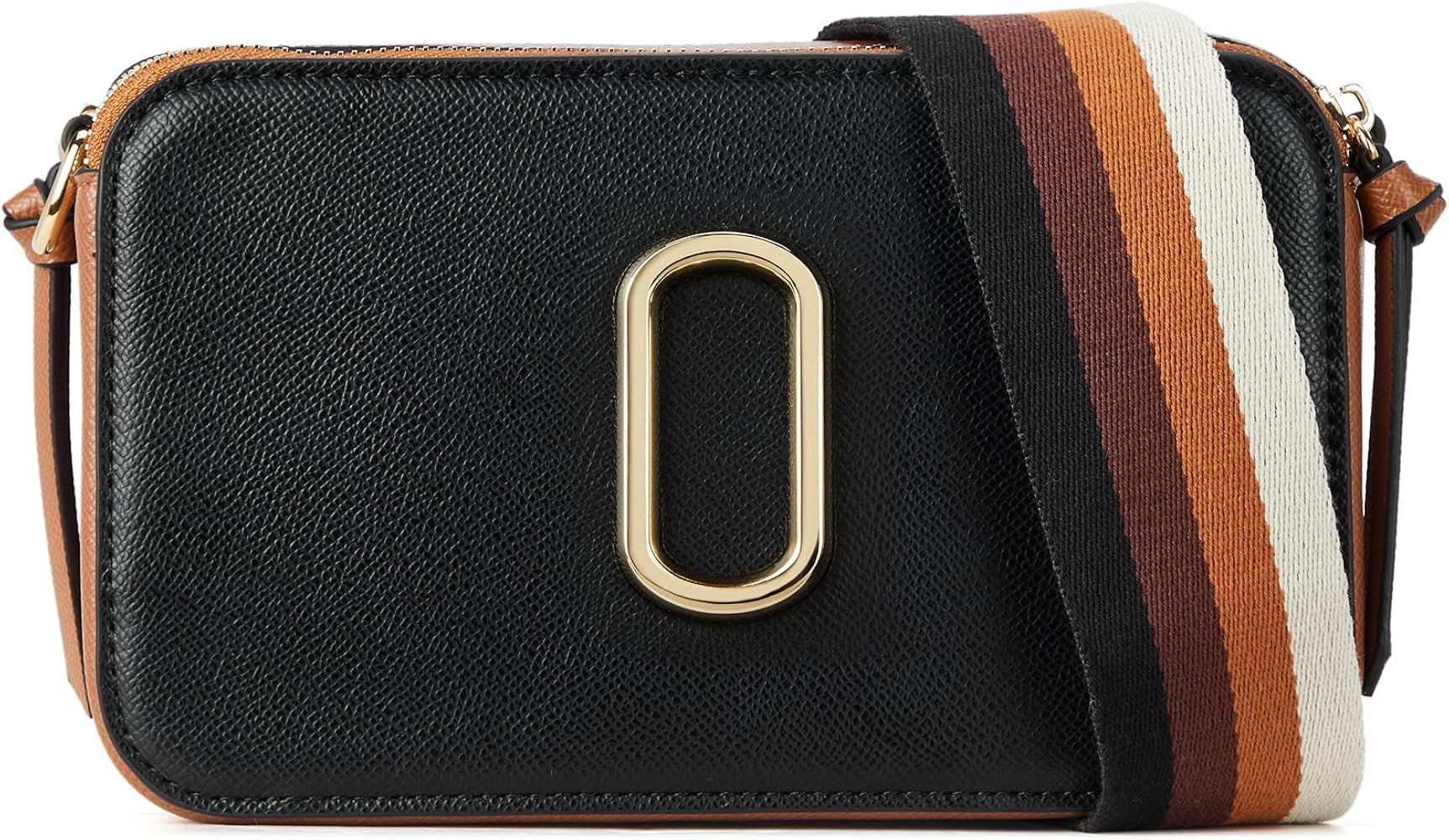 BOSTANTEN Crossbody Bags for Women Leather Snapshot Phone Purses Shoulder Handbags with 2 Adjusta... | Amazon (US)