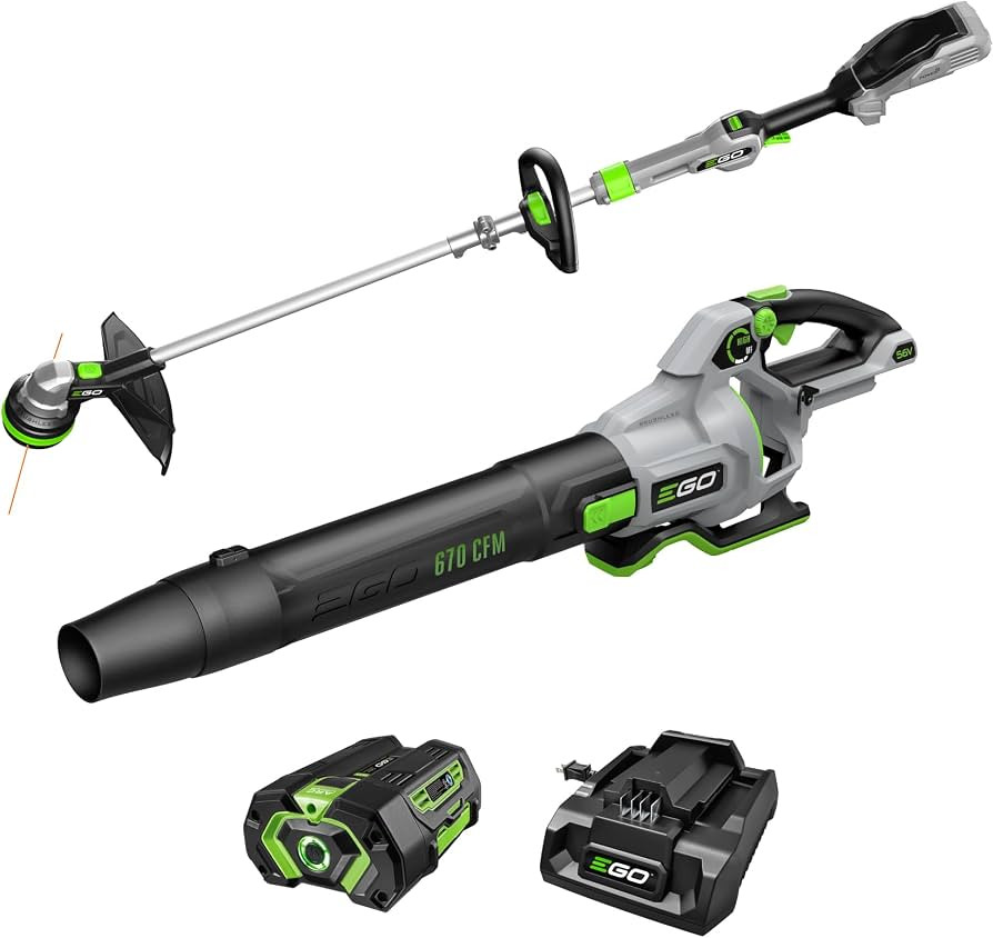 EGO POWER+ Combo, Cordless Trimmer and Blower, 15" Trimmer for Weeds and Grass with POWERLOAD and... | Amazon (US)