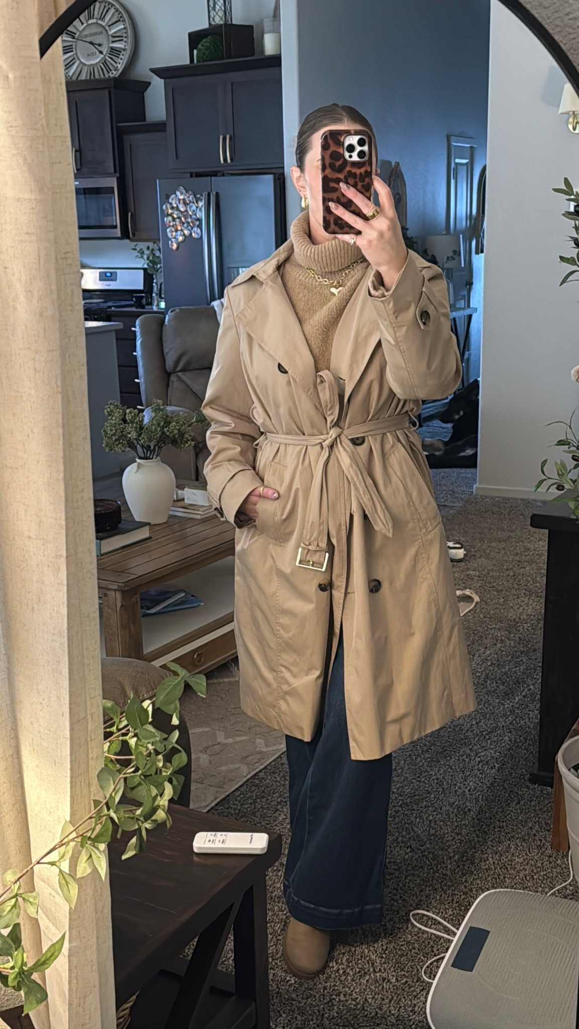Quick OOTD for a shopping date with my girls. Could be cute for work too! #trenchcoat #casualootd #winterstyle

#LTKgrwm #LTKWorkwear #LTKootd