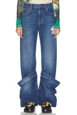 JW Anderson Bucket Leg Jeans in Denim-Medium | FWRD 
