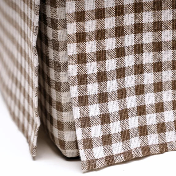 My Texas House Clementine Skirted Upholstered Bench with Gingham Pattern | Walmart (US)