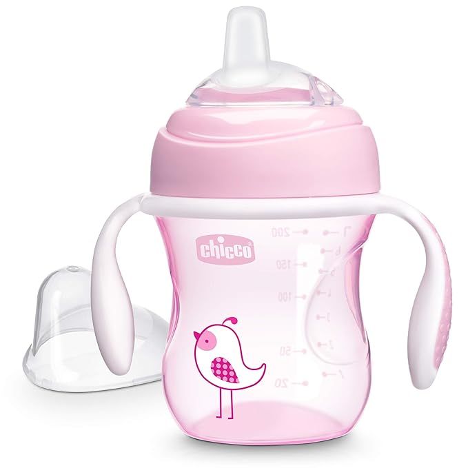Chicco 7oz. Transition Sippy Cup with Silicone Spout and Spill-Free Lid | Calibration Markings | ... | Amazon (US)