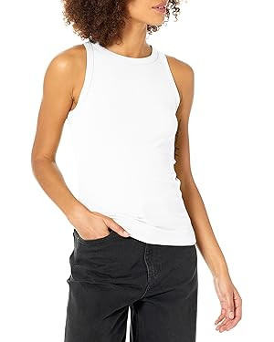The Drop Women's Valerie Cutaway-Neck Racerback Rib Knit Tank Top | Amazon (US)