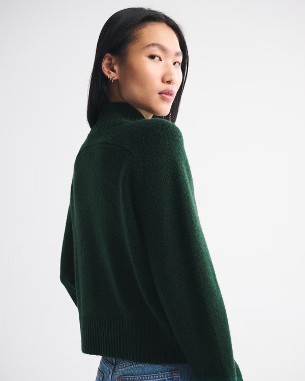 Easy Mockneck Sweater | Abercrombie & Fitch (US)