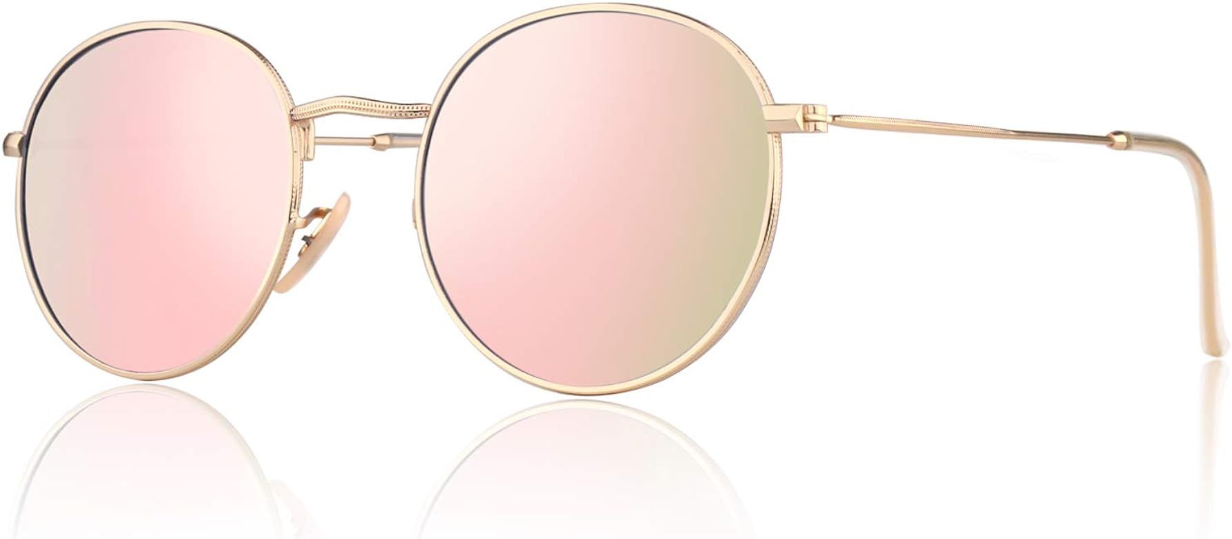 CGID E01 Lennon Round Polarized Unisex Sunglasses | Amazon (US)
