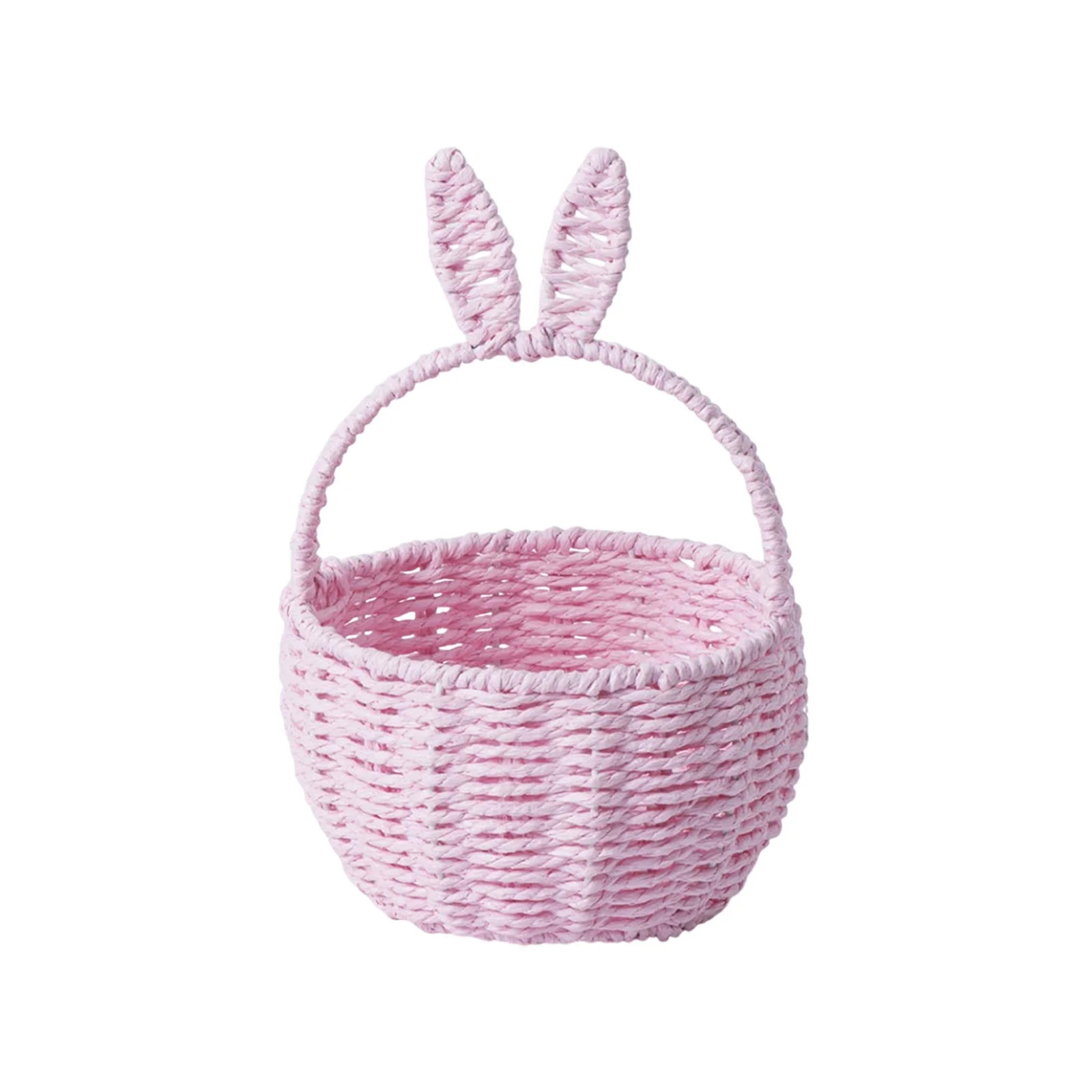 Twfbrm Easter Bunny Baskets, Woven Wicker Basket with Rabbit Ears, Imitation Rattan Flower Basket... | Walmart (US)