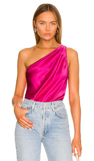 Darby Bodysuit in Magenta | Revolve Clothing (Global)