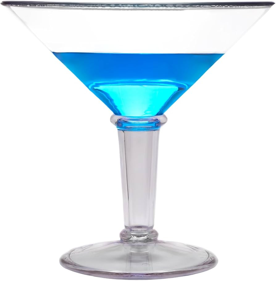 G.E.T. Shatterproof Plastic Jumbo Martini Cocktail Glass, BPA Free, 48 Ounce, Clear | Amazon (US)
