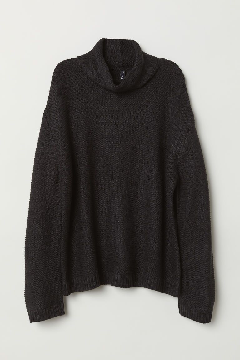 H & M - Turtleneck Sweater - Black | H&M (US + CA)