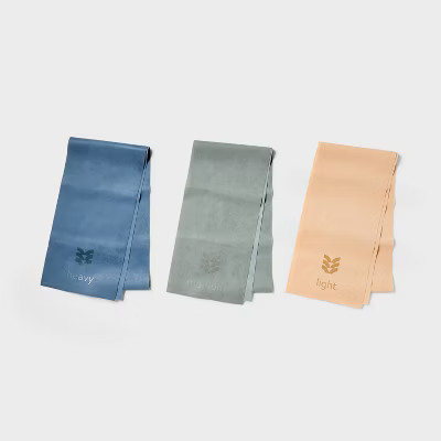 Premium Flat Band Kit - All In Motion™: Latex Resistance Bands, Medium to Heavy | Target