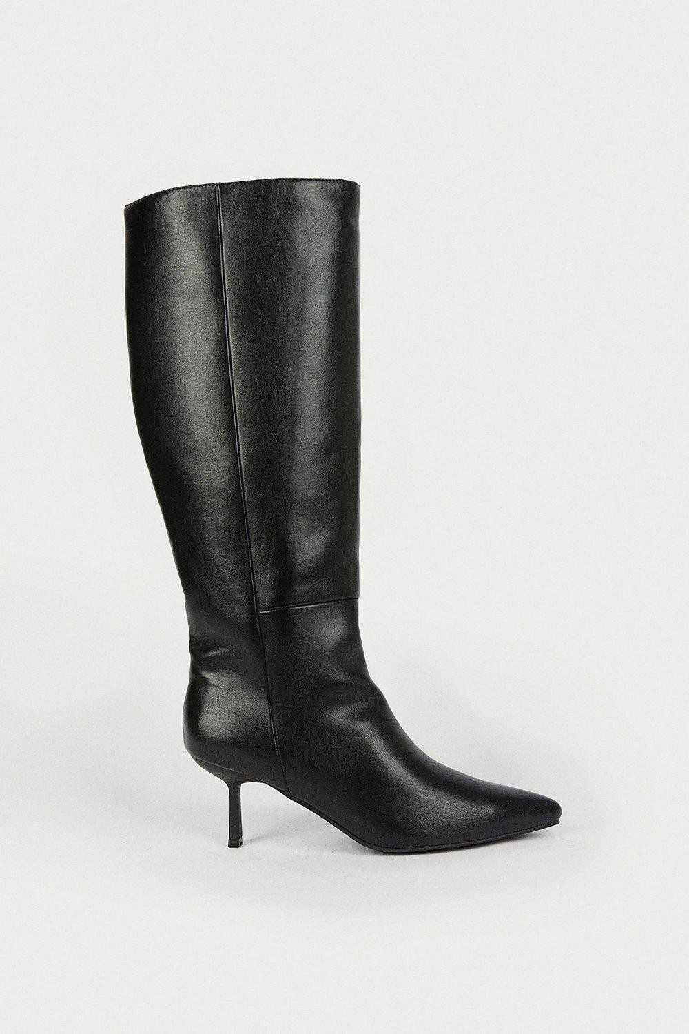 Low Heel Slouch Knee High Boot | Warehouse UK & IE