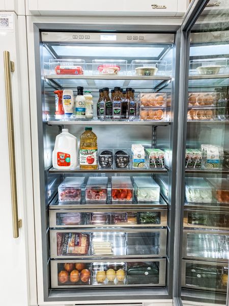 Luxury Fridge Organization ✨
Freezer too! The most gorgeous fridge elevated with the best systems creating a home for everything! #neatlyembellished 

#LTKfamily #LTKhome #LTKunder50