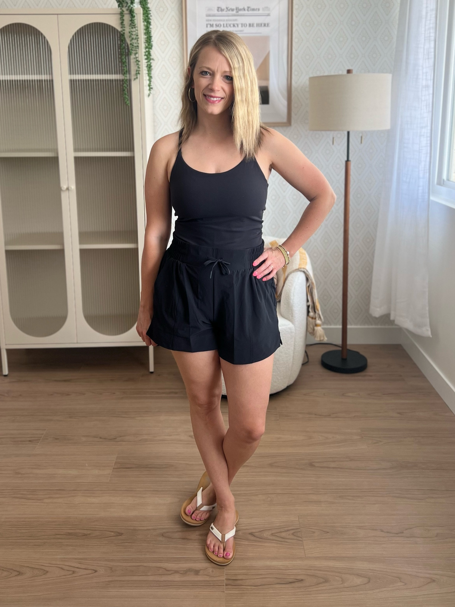 These two Target pieces will be staples this summer! Love the tank (in a small - tts) for layering or just around!  And the shorts without the liners are great for throwing over a suit! 

#LTKActive #LTKSeasonal #LTKFitness